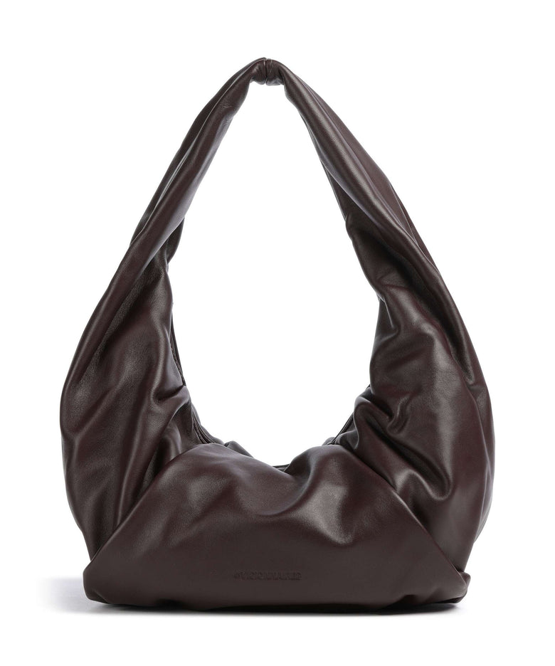 Les Visionnaires Greta Essential Silky Hobo bag aubergine