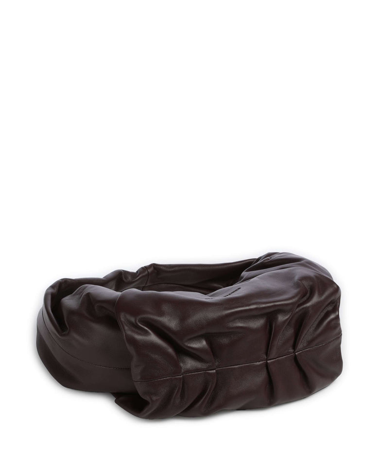 Les Visionnaires Greta Essential Silky Hobo bag aubergine