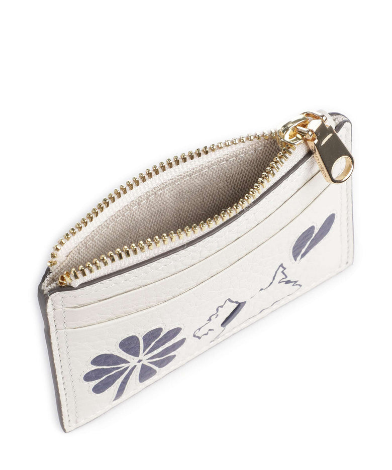 Radley London Cut Out Floral Credit card holder chalk