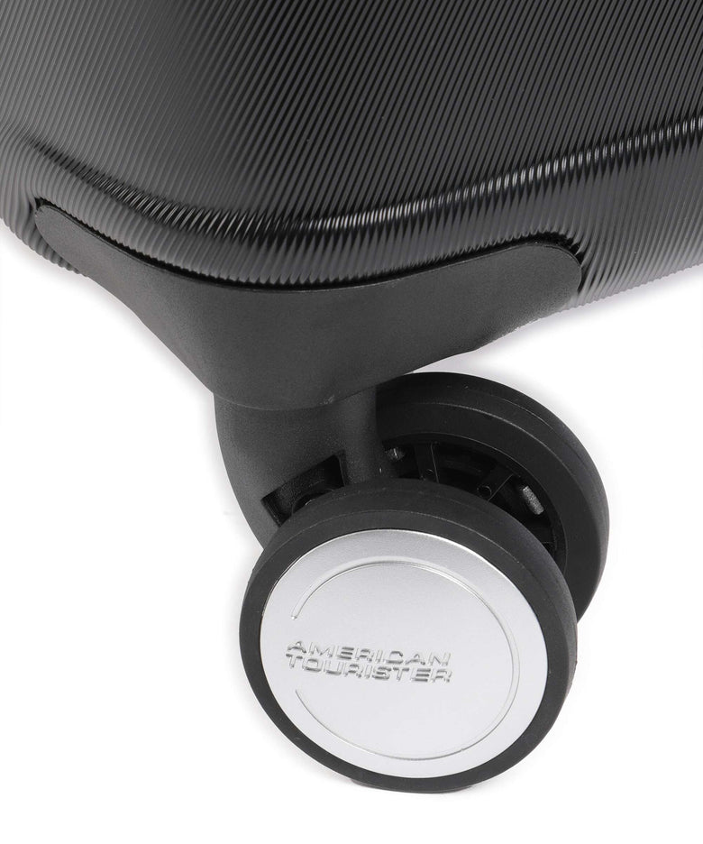 American Tourister Flashline Spinner (4 wheels) shadow black