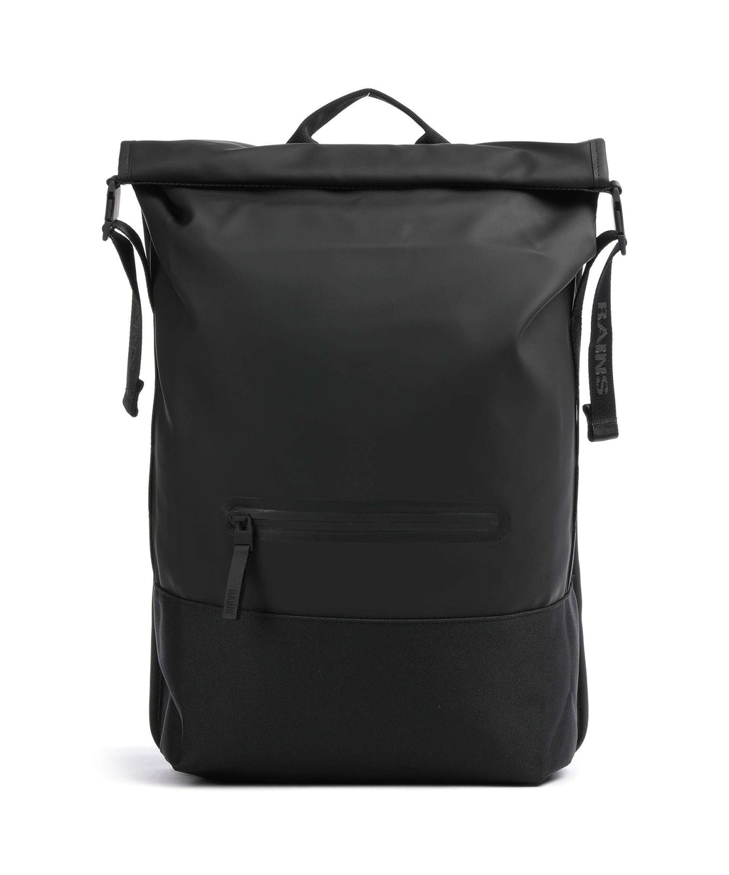 Rains Trail Rolltop backpack black