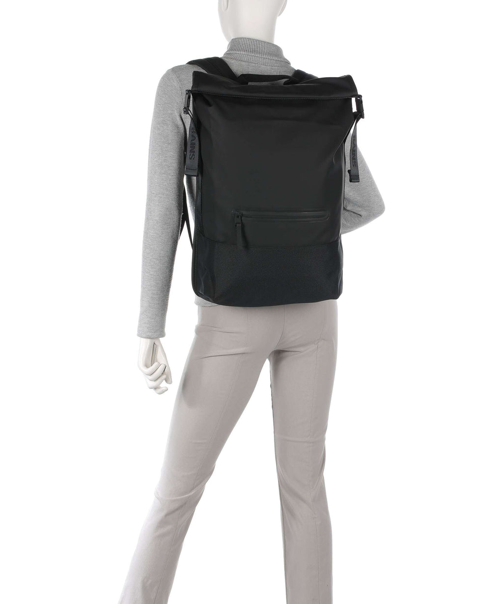 Rains Trail Rolltop backpack black