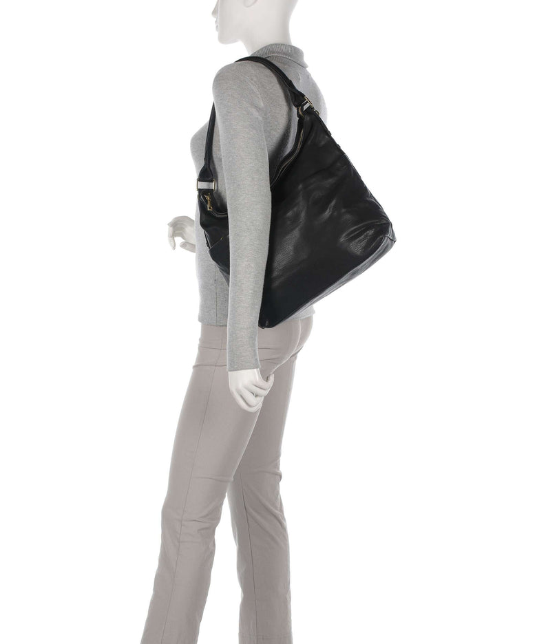 Depeche Golden Chic Hobo bag nero