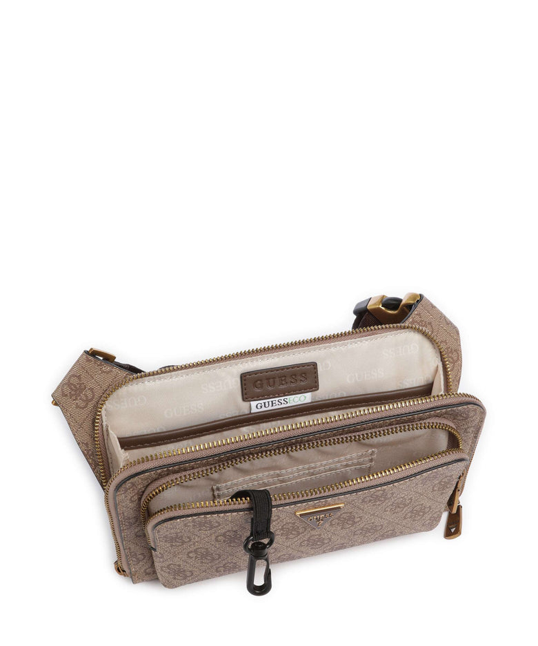 Guess Milano 4G Eco Fanny pack beige/brown