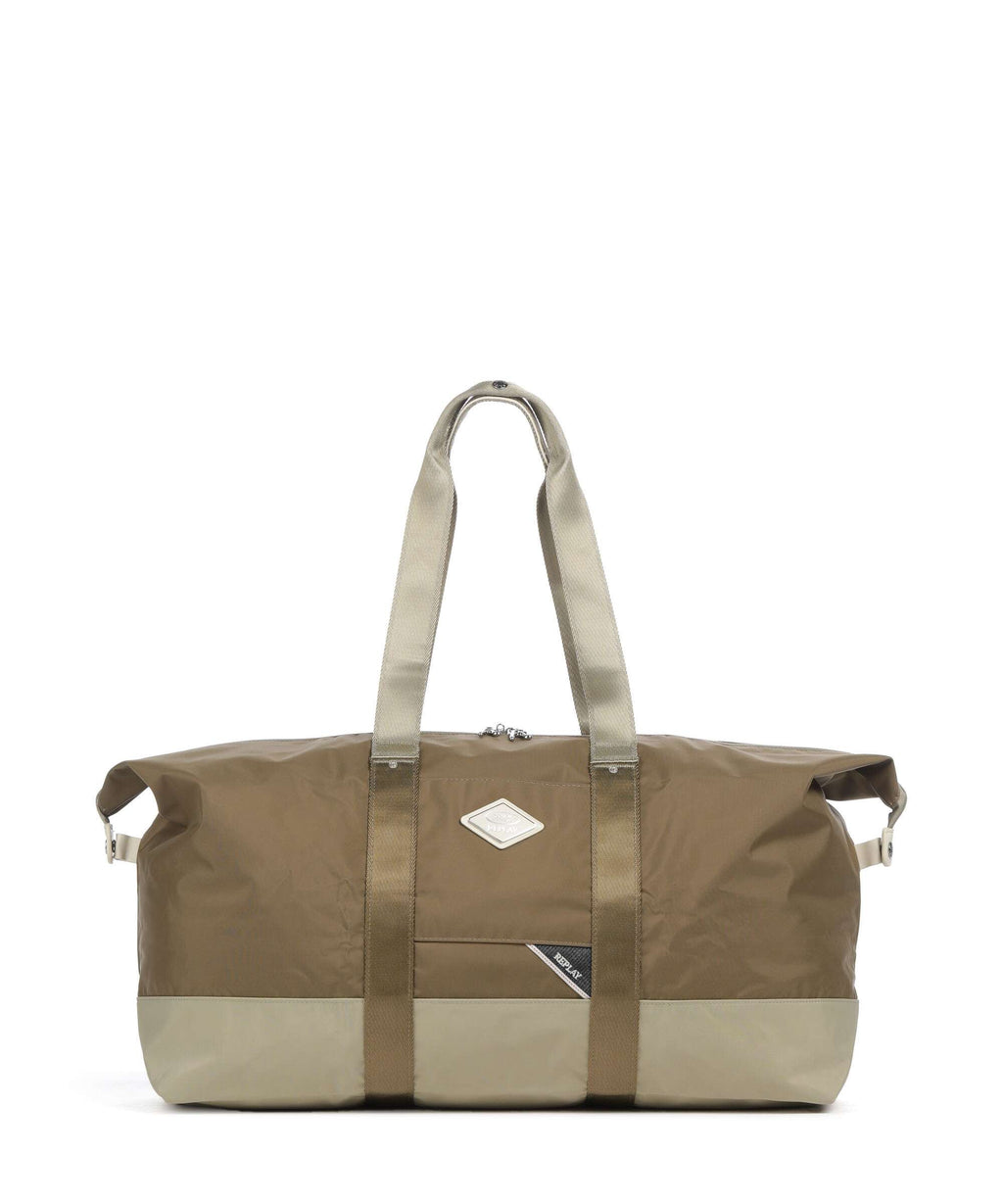 Brics Replay Sand Woo Weekend bag sand wood