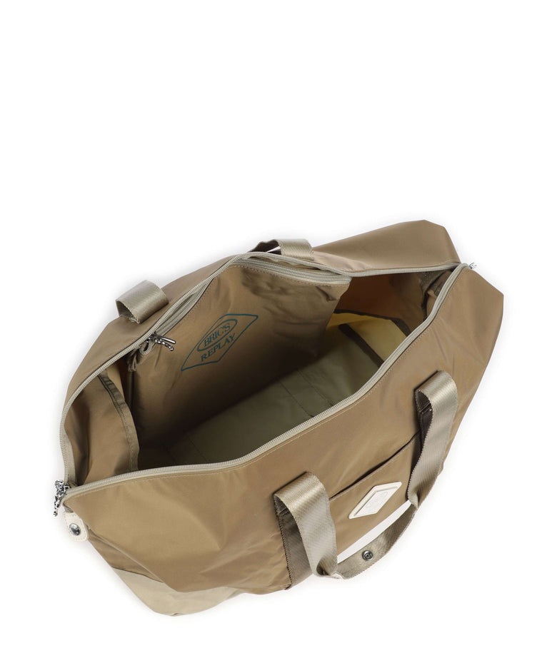 Brics Replay Sand Woo Weekend bag sand wood