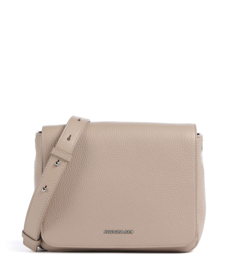 Mandarina Duck Mellow Leather Shoulder bag warm taupe