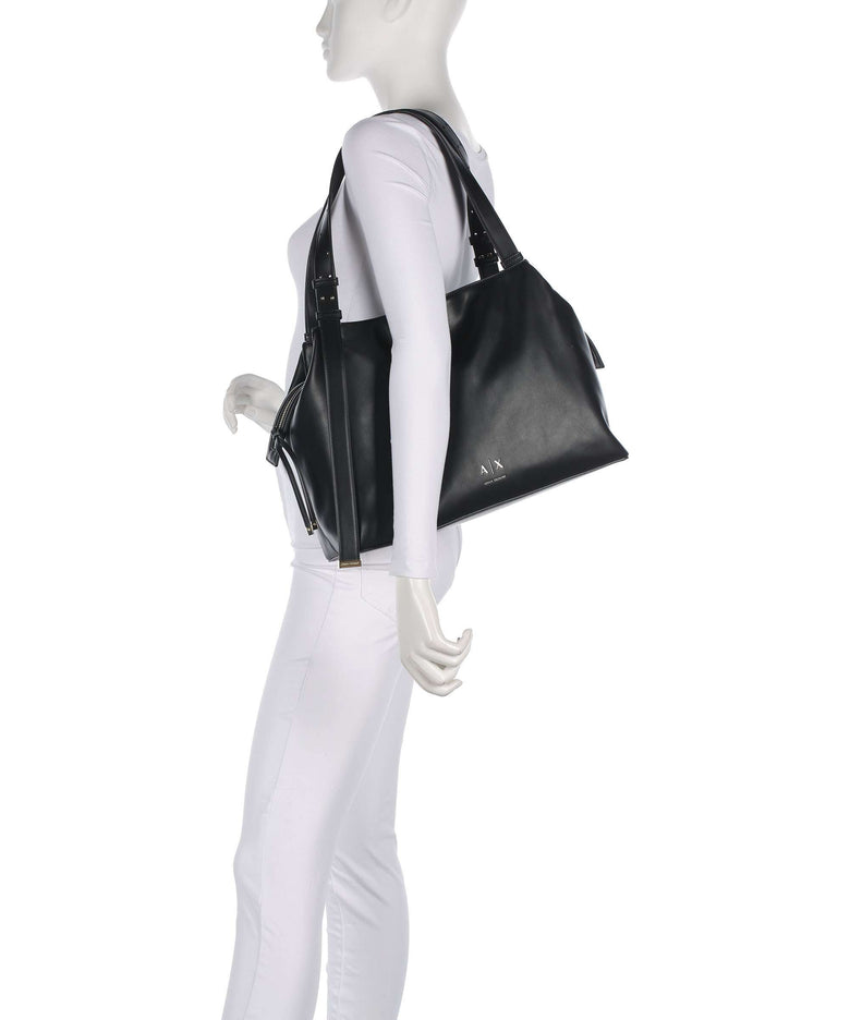 Armani Exchange Alice M Hobo bag black