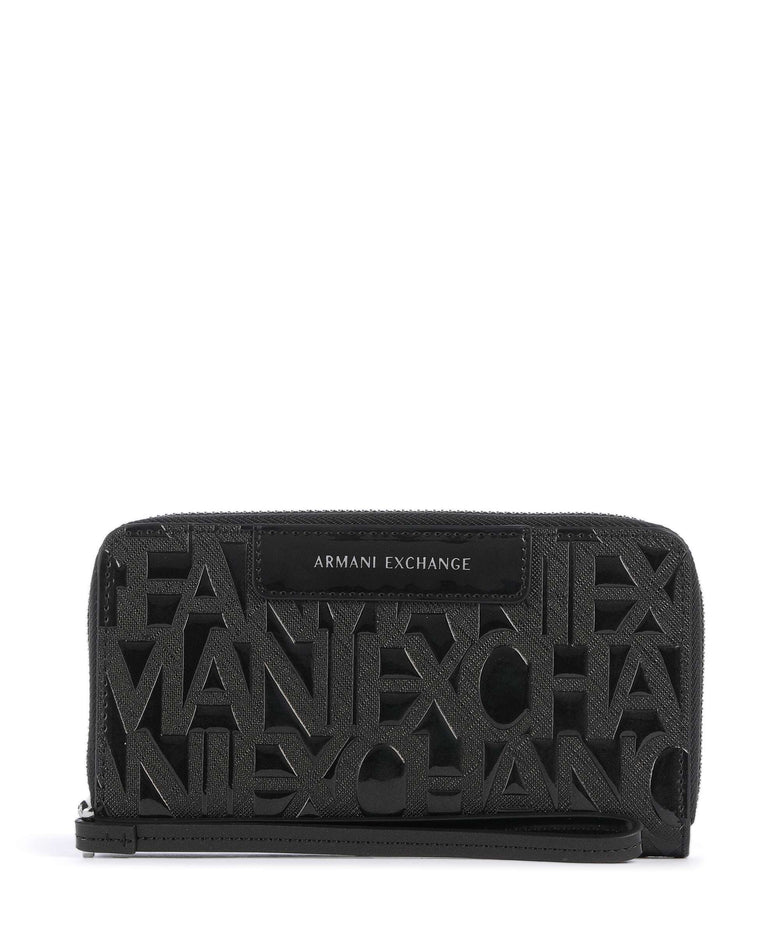 Armani Exchange Liz Patent Wallet black