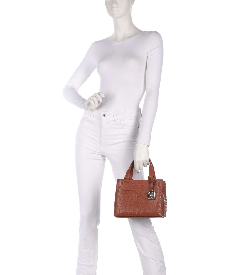 Armani Exchange Liz Monogram S Handbag coconut shell