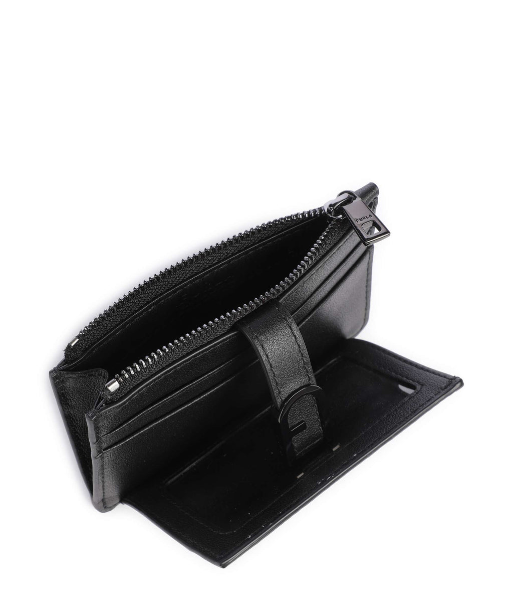 Furla Flow M Credit card holder nero