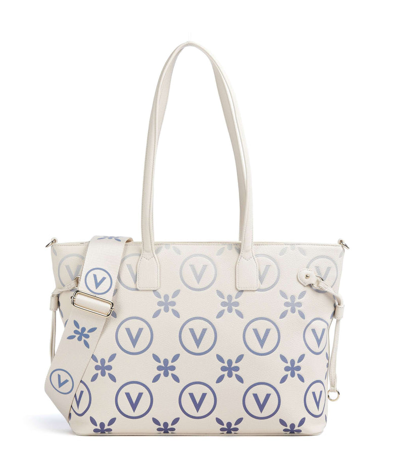 Valentino Bags Samba Re Print Tote bag ecru/bluette