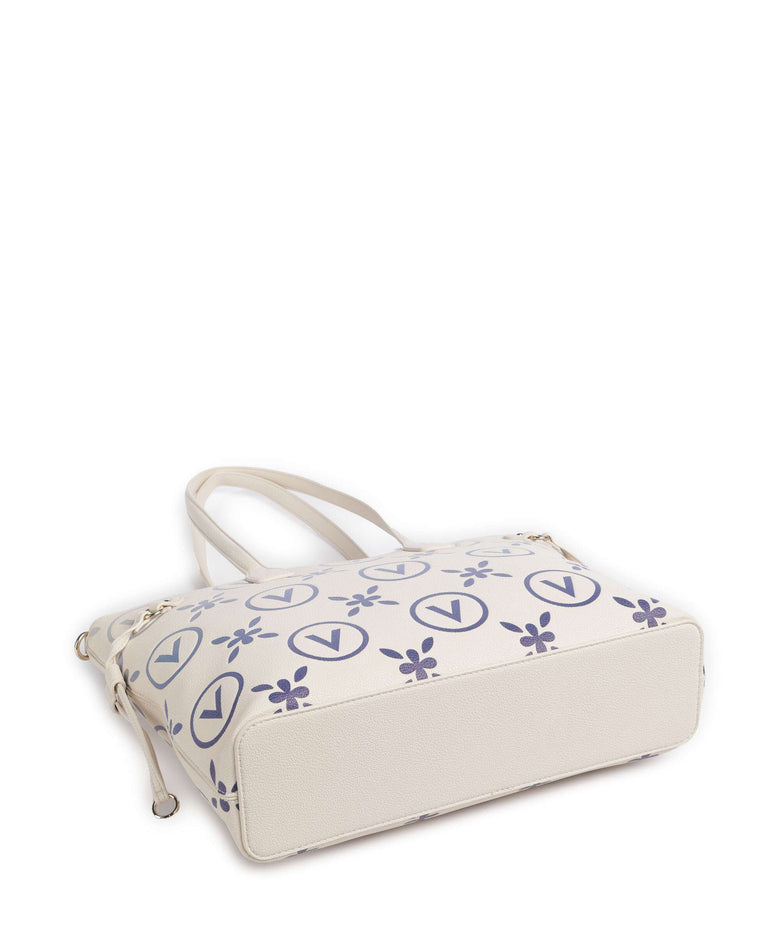 Valentino Bags Samba Re Print Tote bag ecru/bluette