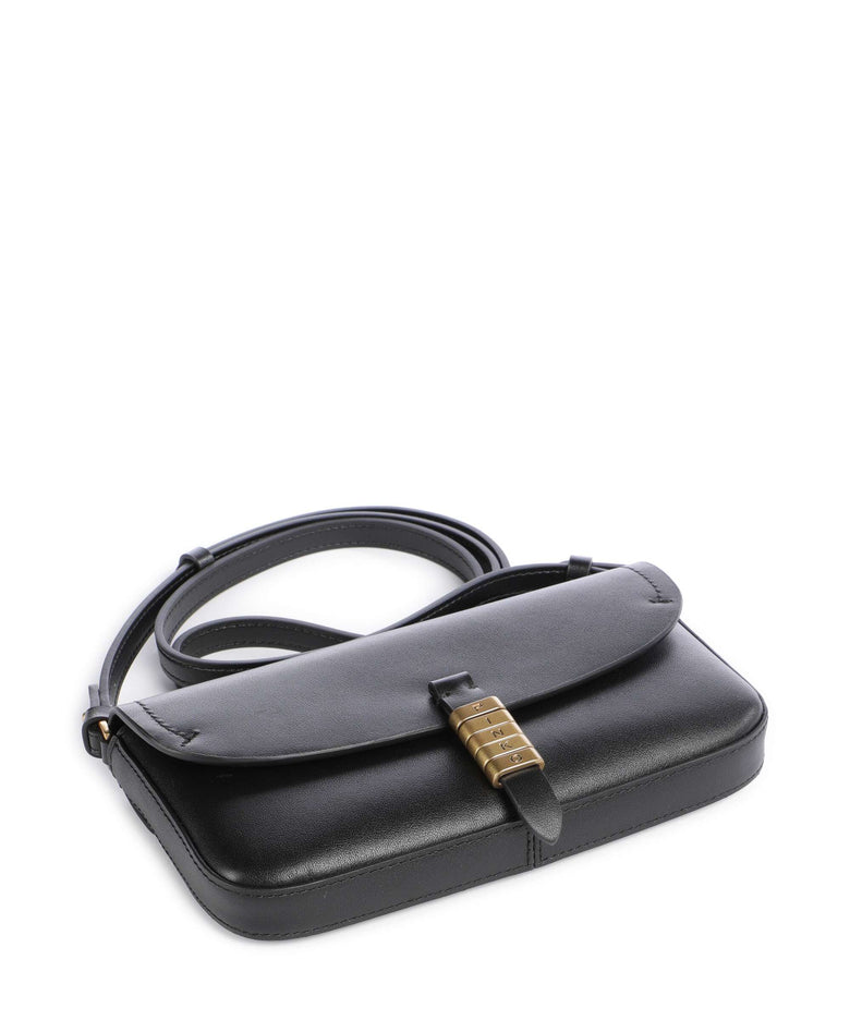 Pinko Saddle Flat Crossbody bag nero/antique gold