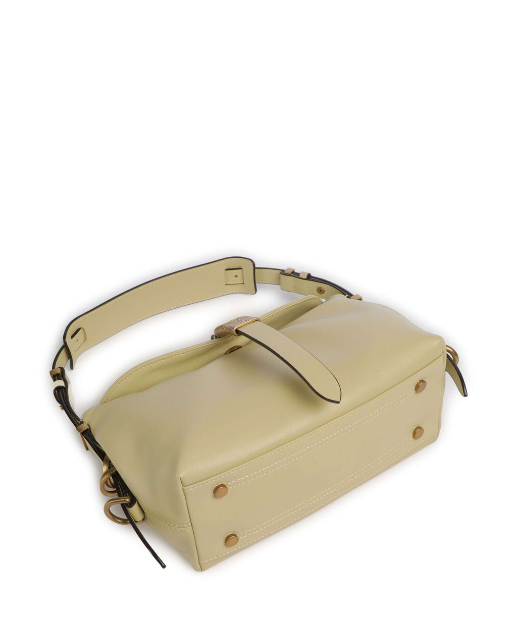 Pinko Saddle Horizontal Mini Shoulder bag giallo vaniglia/antique gold