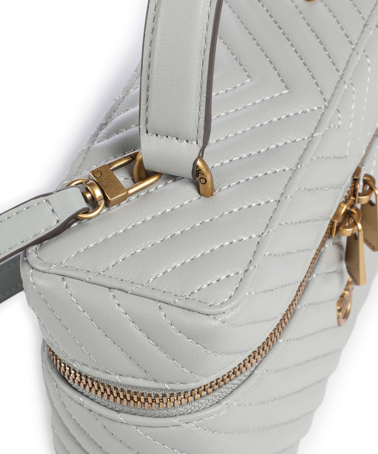 Pinko Vanity Mini Handbag grigio perla/antique gold