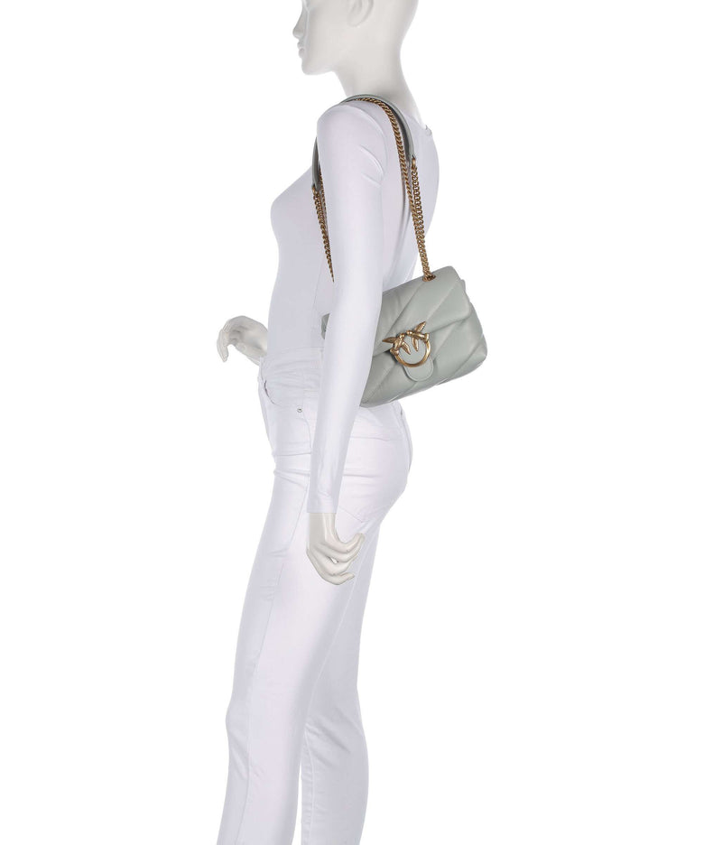 Pinko Love Puff Mini Shoulder bag grigio perla/antique gold