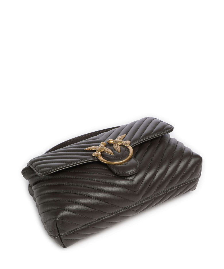 Pinko Love Lady Puff Classic Handbag verde fango/antique gold