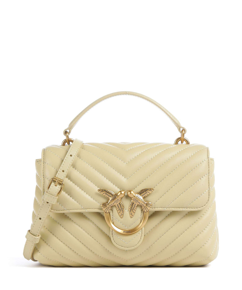 Pinko Love Lady Puff Mini Handbag giallo vaniglia/antique gold