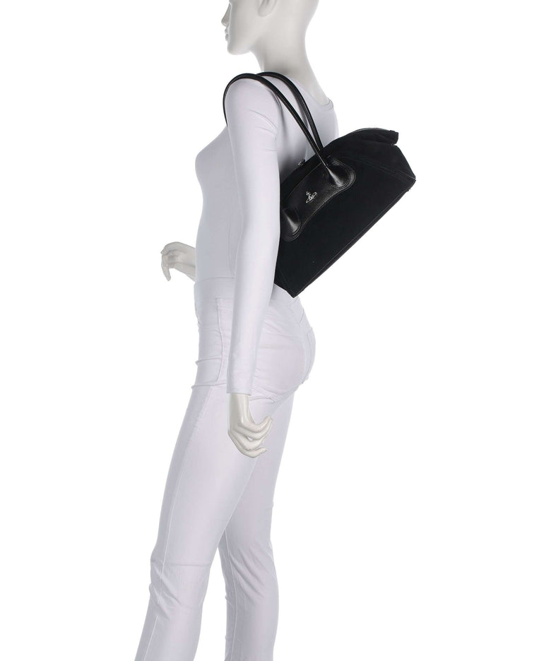 Vivienne Westwood Shirley Suede Small Shoulder bag black