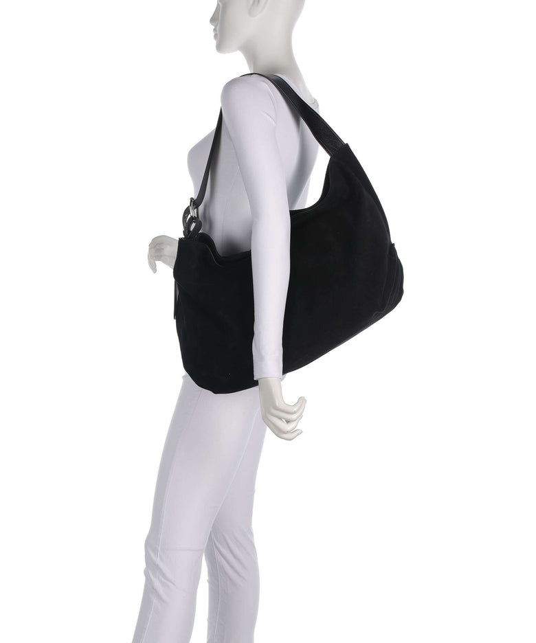 Vivienne Westwood Maxime Suede Large Hobo bag black