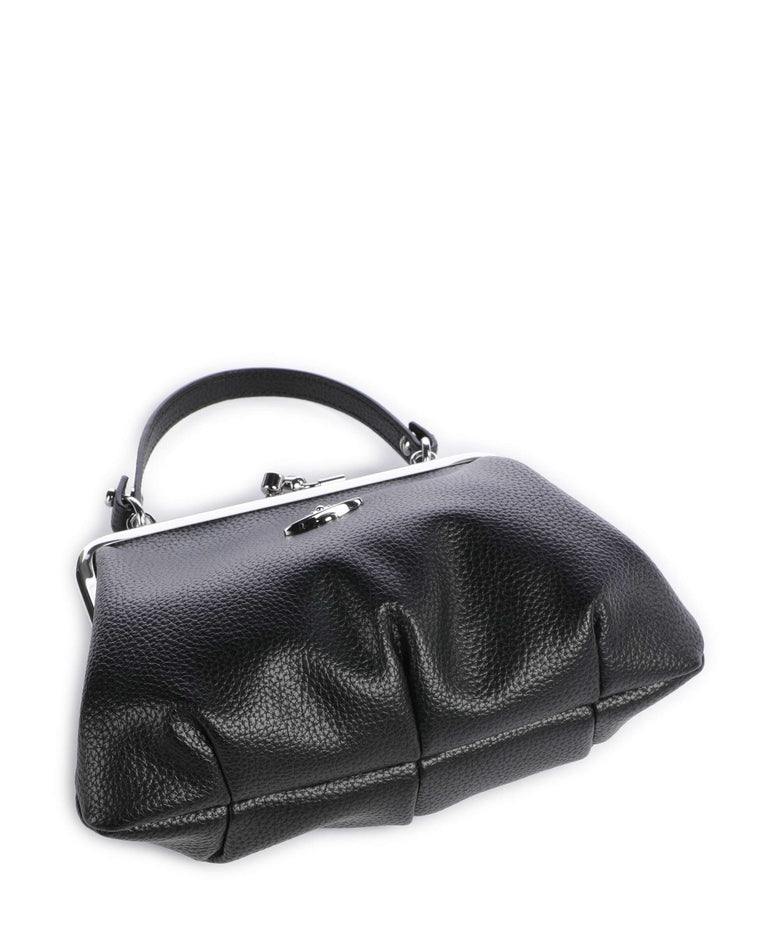 Vivienne Westwood Granny Frame Grain Handbag black