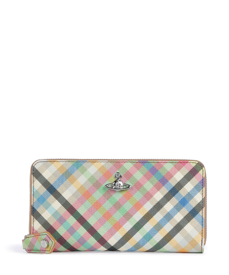 Vivienne Westwood Buccia D'Arancia Classic Wallet heather plaid