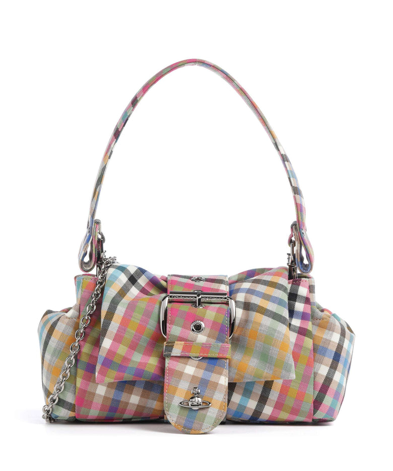 Vivienne Westwood Hazel Heather Check Treasure Shoulder bag multicolour
