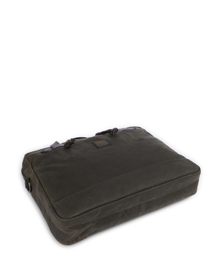 Filson Tin Cloth Briefcase otter green