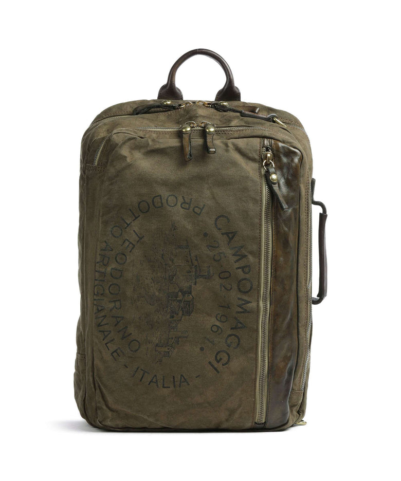 Campomaggi Backpack verde militare/nera