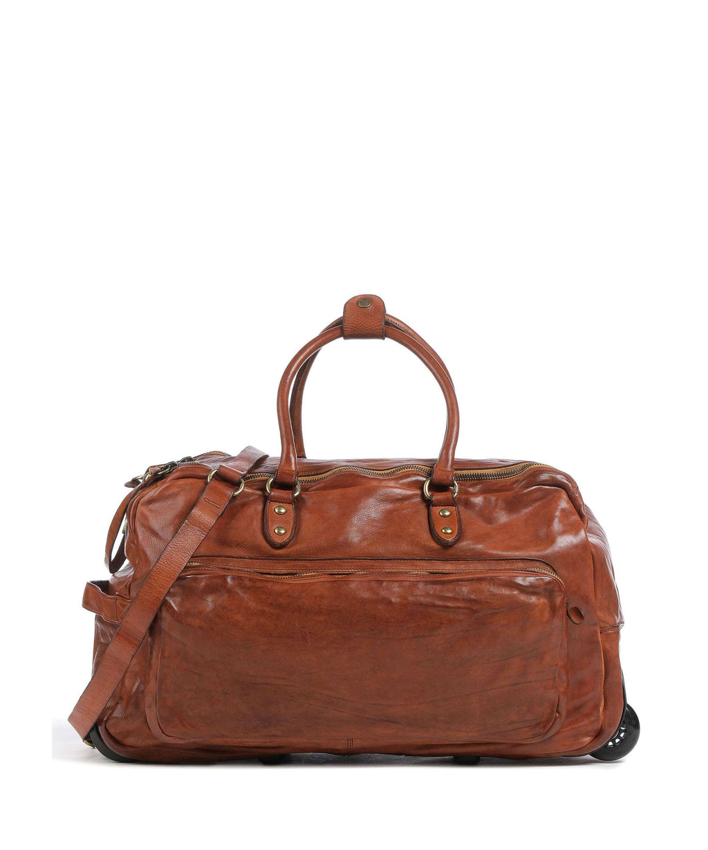 Campomaggi Travel bag with wheels cognac