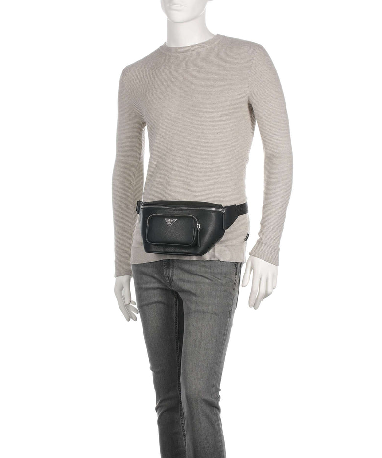 Emporio Armani Business Regenerated Fanny pack black