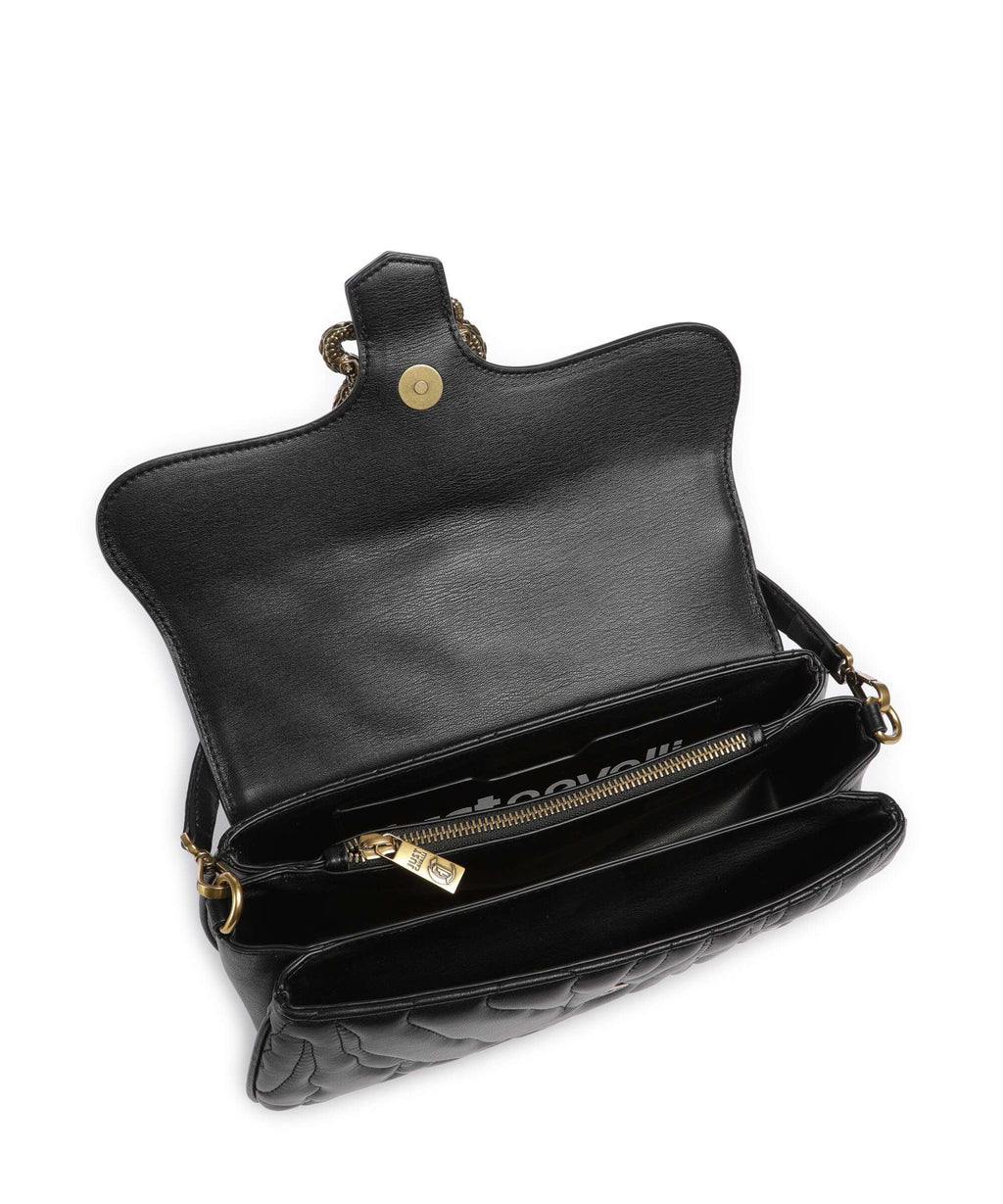 Just Cavalli Iconic Snakes Shoulder bag black