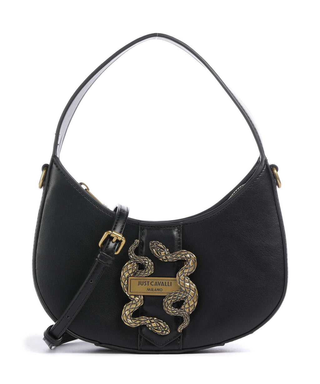 Just Cavalli Iconic Snakes Shoulder bag black
