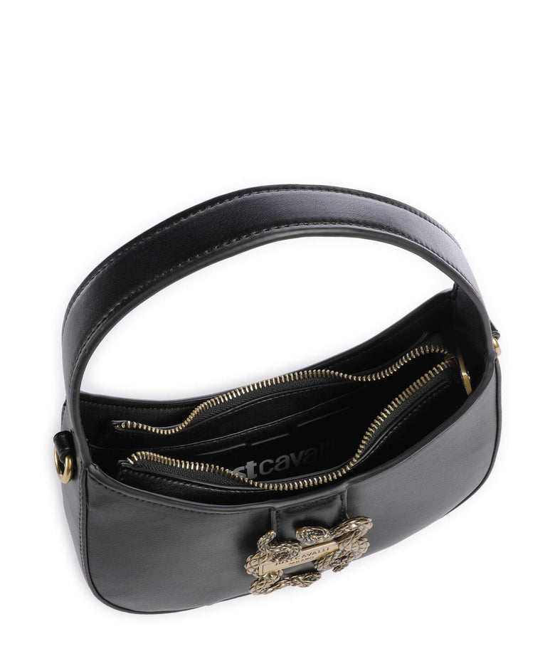 Just Cavalli Iconic Snakes Shoulder bag black