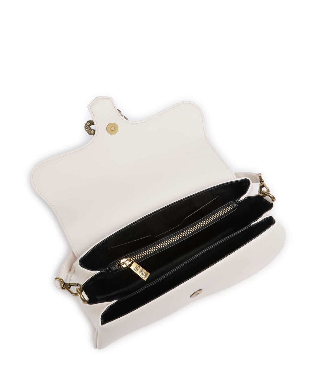 Just Cavalli Iconic Snakes Shoulder bag white