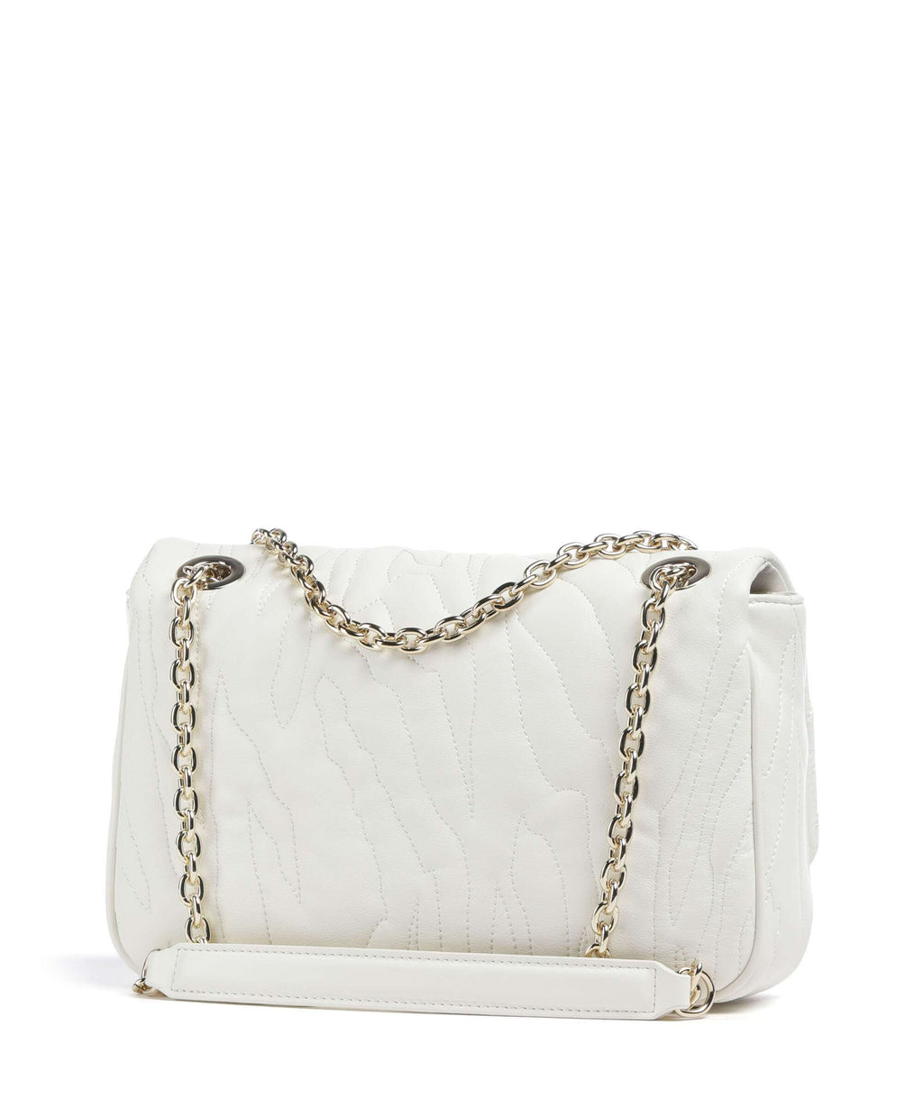 Just Cavalli Quilted Zebra Shoulder bag white