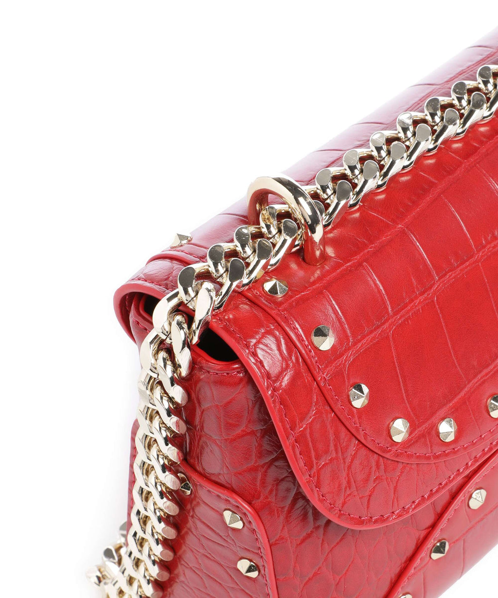 Just Cavalli Studs Shoulder bag tango red