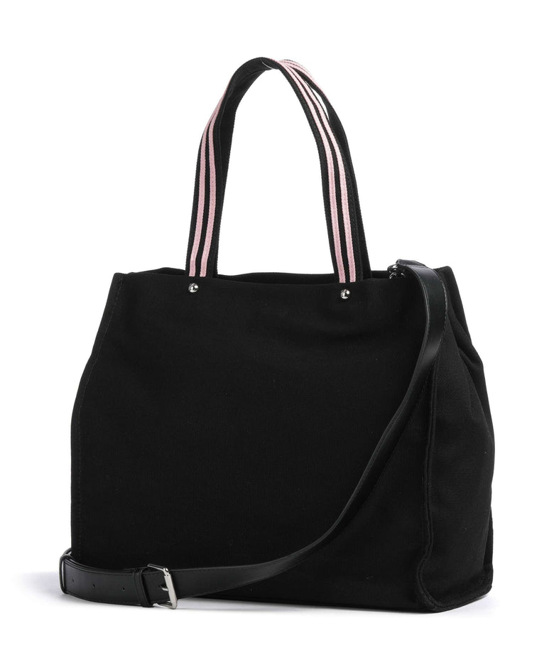 Juicy Couture Iris Patch Canvas L Tote bag black/juicy pink