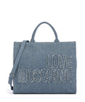 Love Moschino Denim Handbag blu
