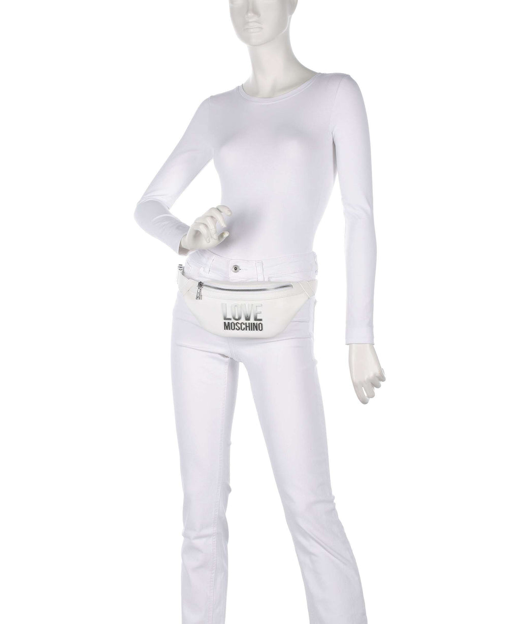 Love Moschino Prism Fanny pack bianco