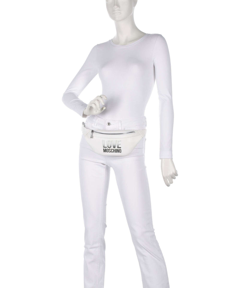 Love Moschino Prism Fanny pack bianco