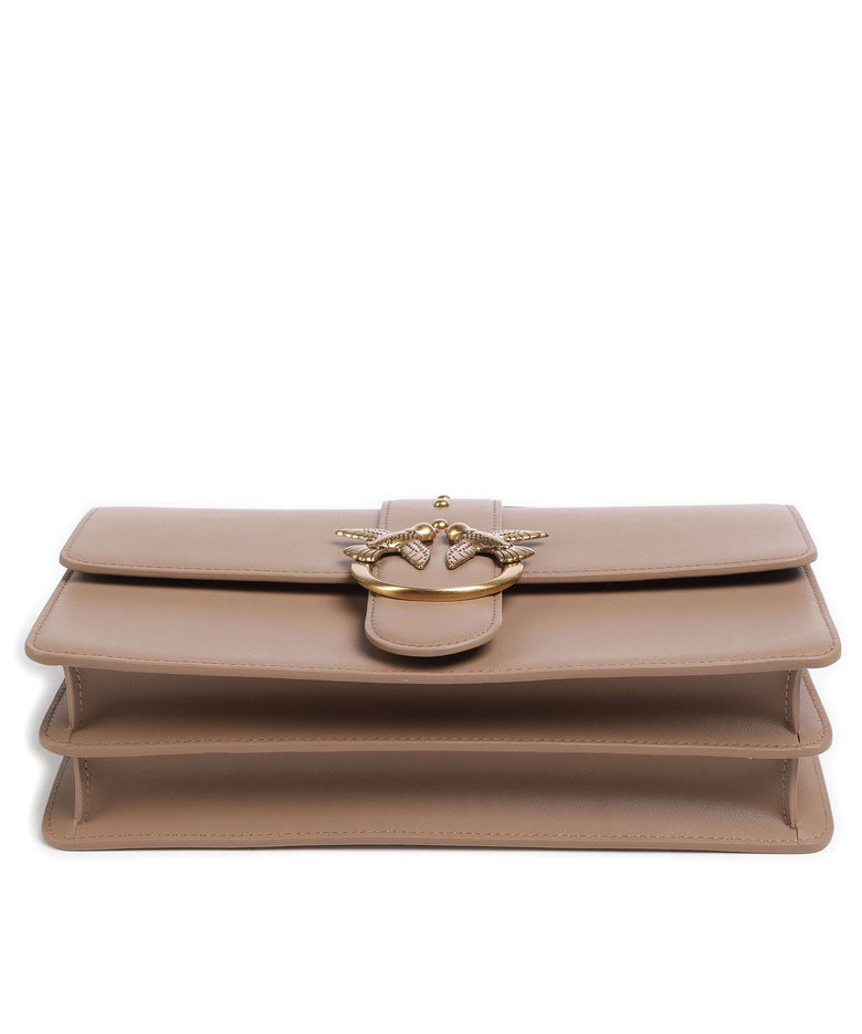 Pinko Love One Classic Crossbody bag biscotto zenzero/antique gold