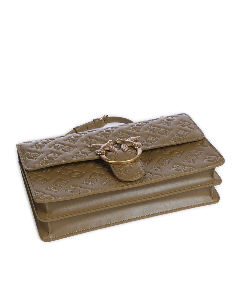 Pinko Love One Classic Shoulder bag piantagione/antique gold