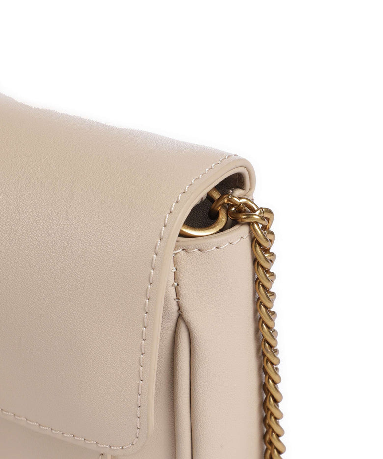 Pinko Love One Pocket Wallet beige/grigio fumo/antique gold