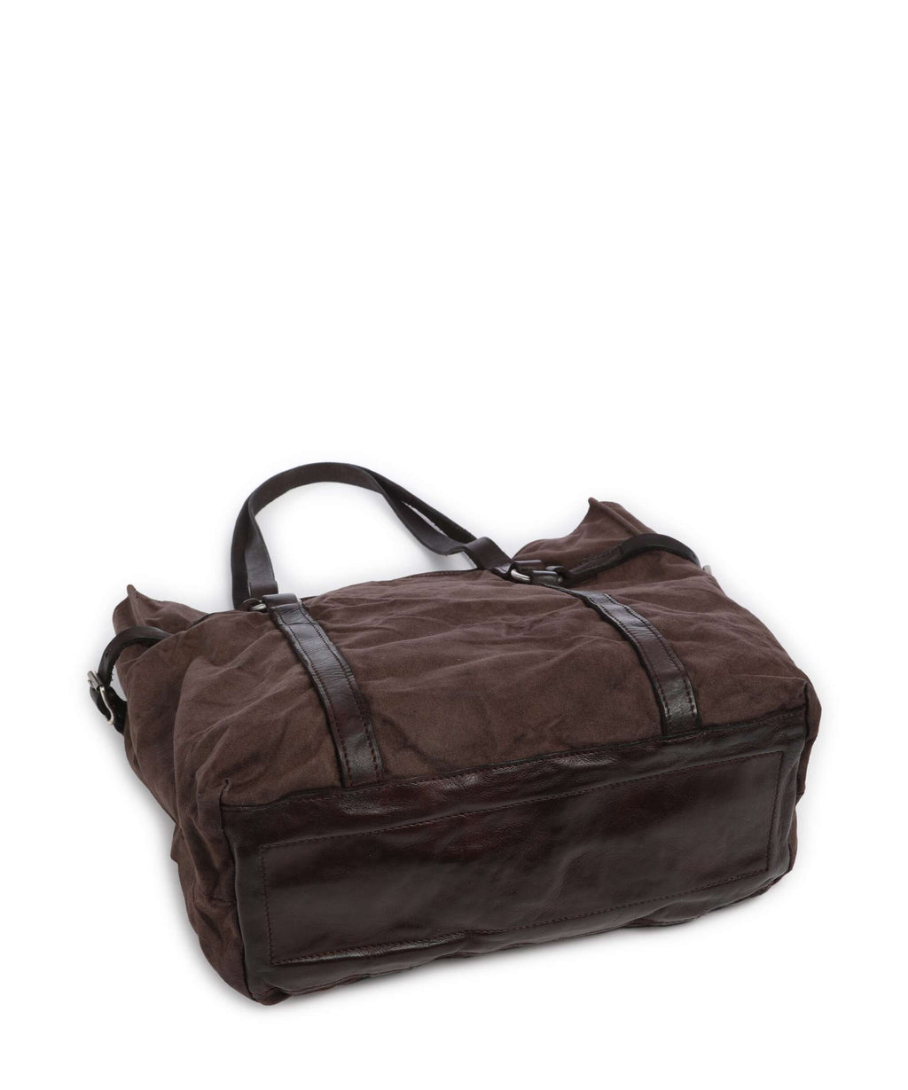 Campomaggi Tote bag verde militare/moro