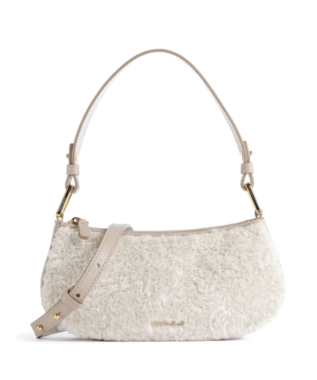 Coccinelle Merveille Astrakan Shoulder bag natural