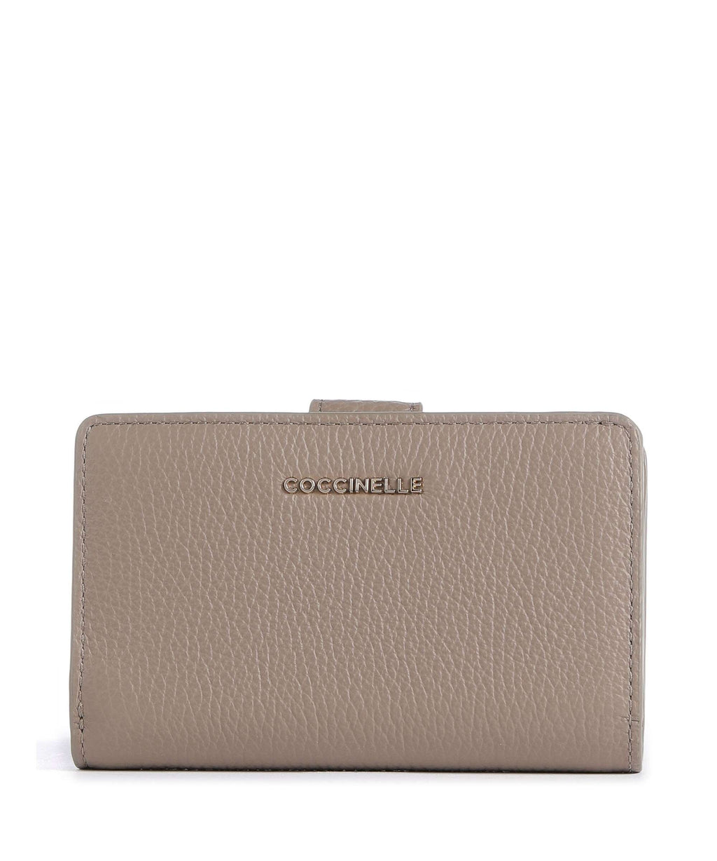 Coccinelle Metallic Soft Wallet warm taupe