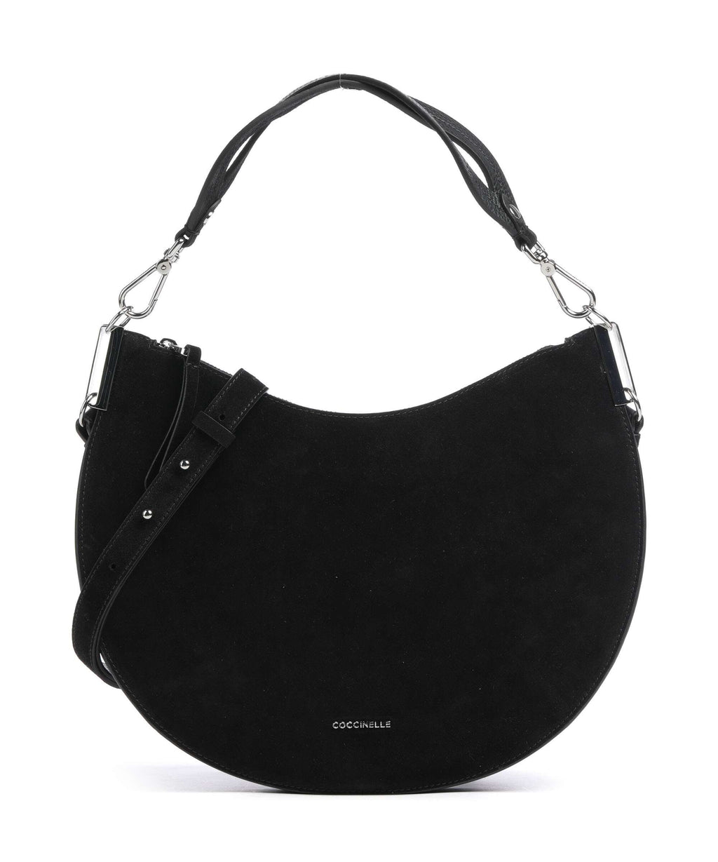 Coccinelle Sunup Suede Hobo bag noir