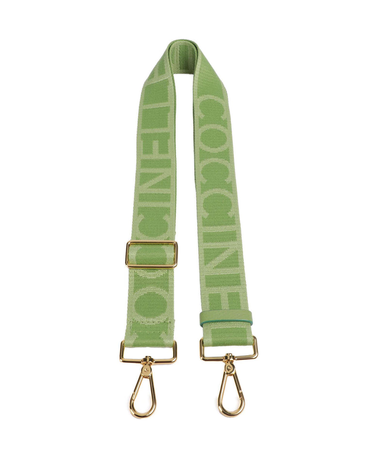 Coccinelle Nastro Signature Bag strap guacamole